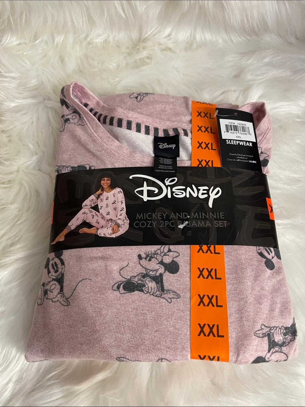 Disney Mickey & Minnie Women 2-Piece Pajama Set - Light Pink SlEEP WEAR